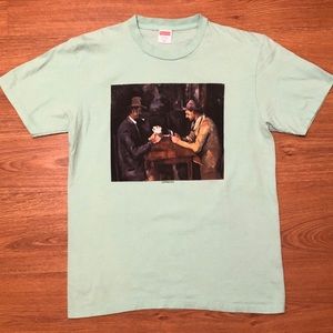 Authentic Supreme Collection Cards Tee. Mint Color. Size Medium.